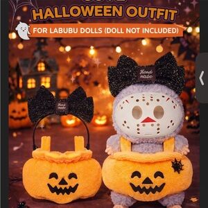 Labubu 17cm Halloween Outfit | Pumpkin Dress Set | NEW (No Doll)